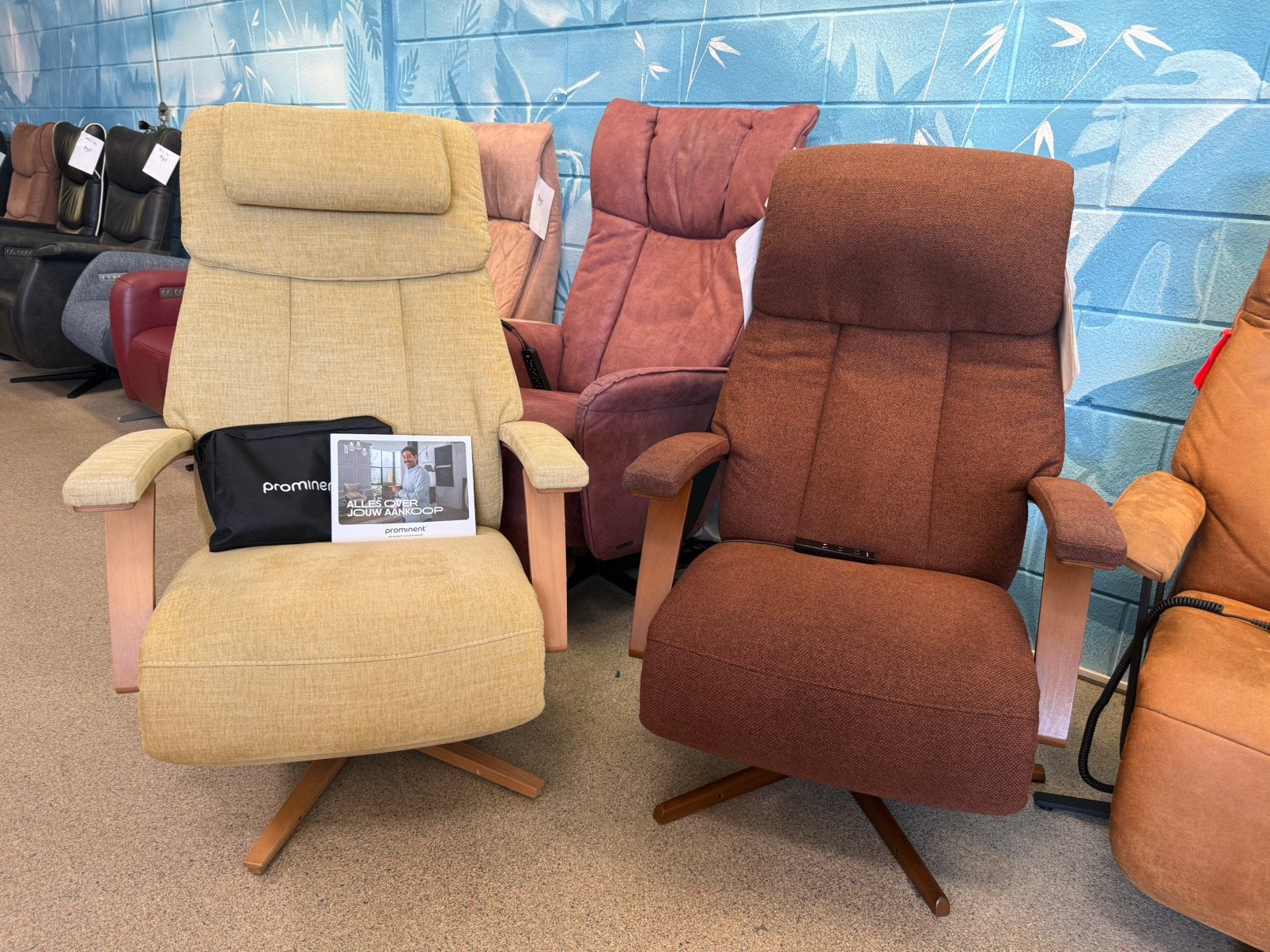 Staopstoel relaxfauteuil alleen A merken gratis bezorging