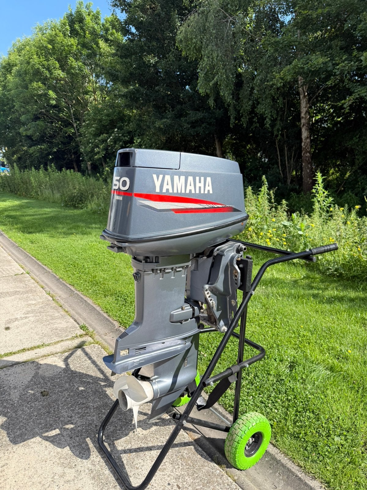 Yamaha 50 pk 2takt autolube kortstaart, Ophalen, Zo goed als nieuw, 30 pk of meer, Elektrische start
