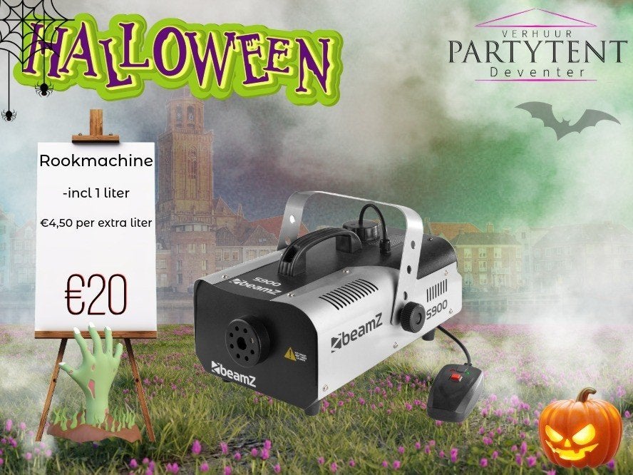 Rookmachine huren incl. vloeistof Halloween feest, Ophalen, Nieuw, Halloween of Griezel