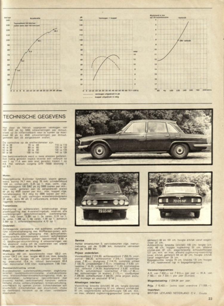 Autovisie test Triumph 2000 MK 2 1970, Ophalen of Verzenden, Gelezen, Overige merken