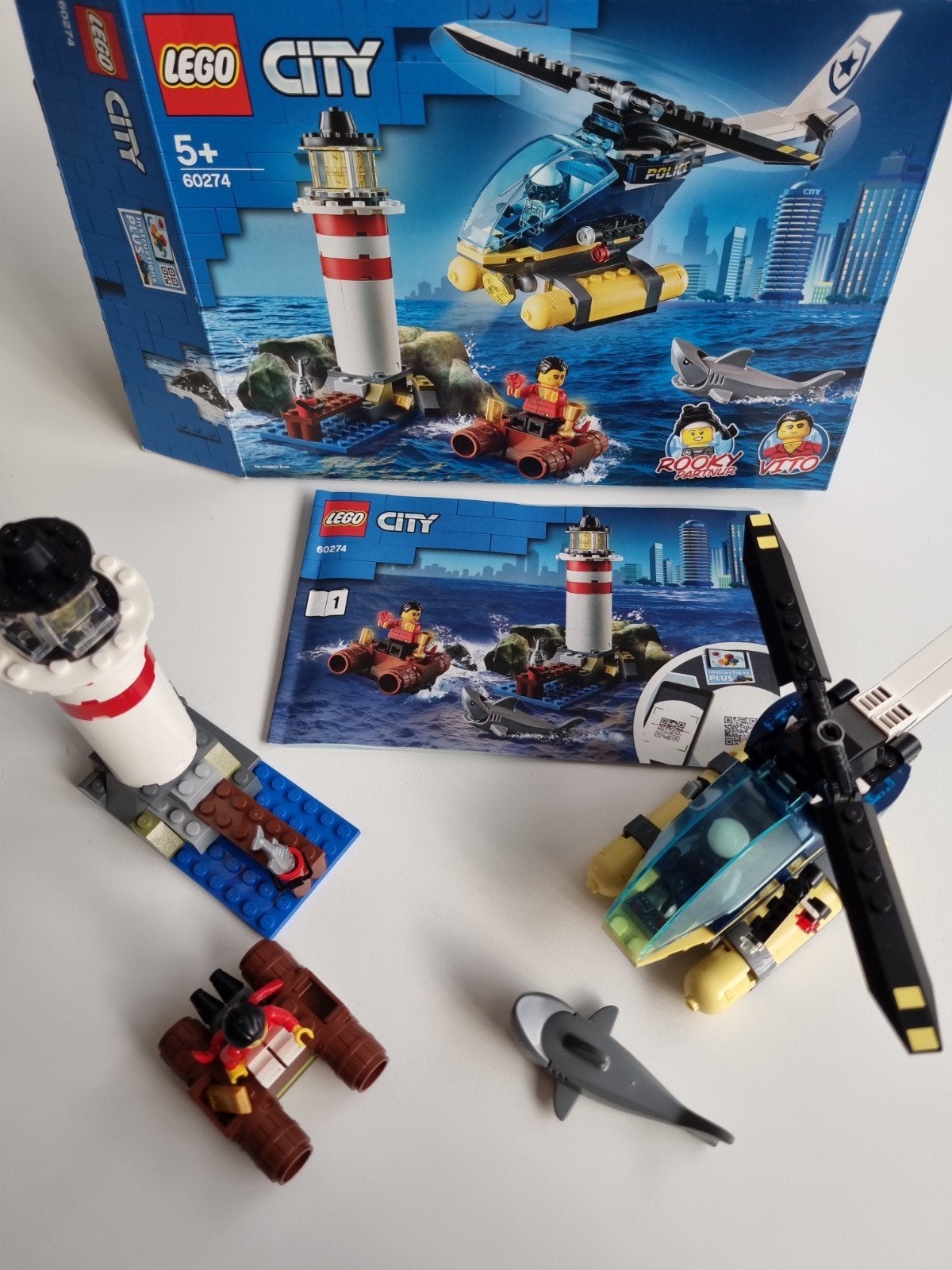 LEGO City: 7 sets met 60274 Elite Politie vuurtoren, Ophalen, Lego, Inclusief instructies, City