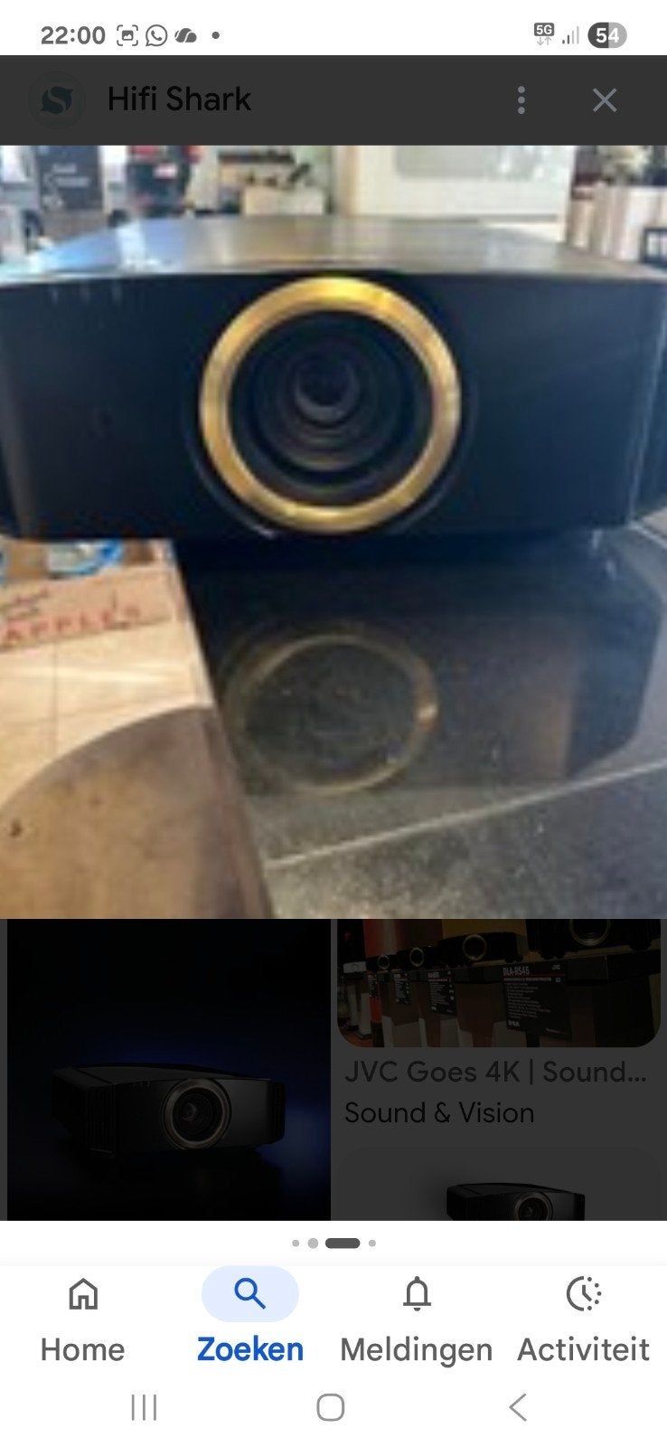 jvc d-ila rs45 reference beamer topmodel, Ophalen, Gebruikt, Full HD (1080)