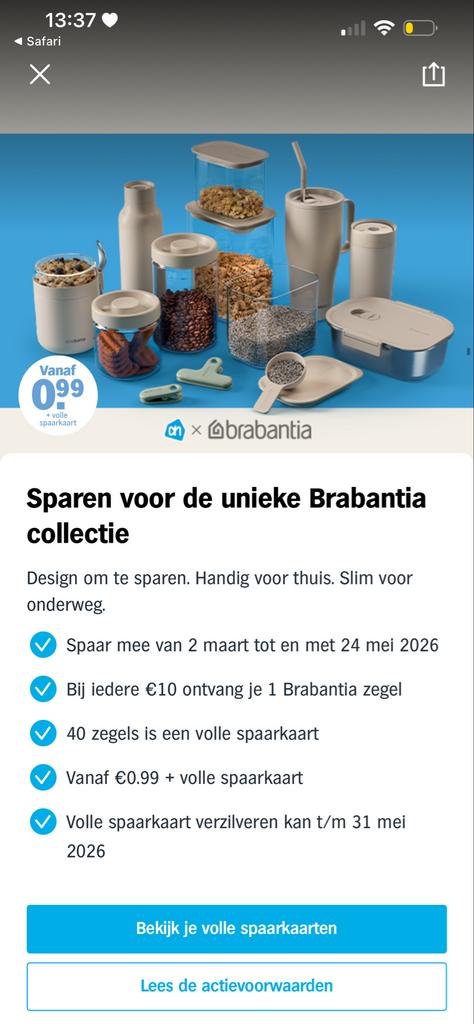 Gezocht: Albert Heijn Brabantia zegels, Verzamelen, Ophalen, 1980 tot heden, Nederland, Knipsel(s)