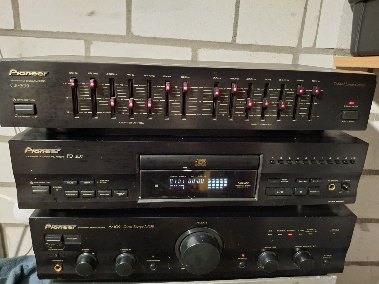 Pioneer Hifi Set: Versterker, CD-speler, Equalizer, Audio, Tv en Foto, Ophalen of Verzenden