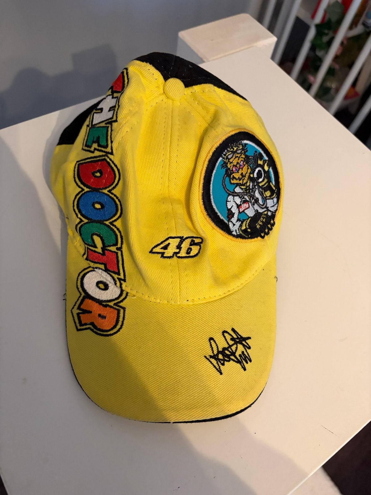 Valentino Rossi 'The Doctor' pet - Geel/Zwart, Ophalen of Verzenden, Zo goed als nieuw
