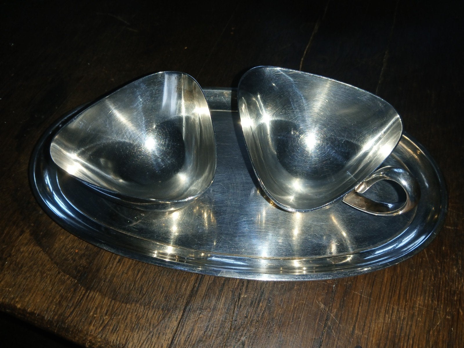 Gero 90 Art Deco Roomstel (1936) – Georg Nilsson Design, Ophalen of Verzenden, Zilver