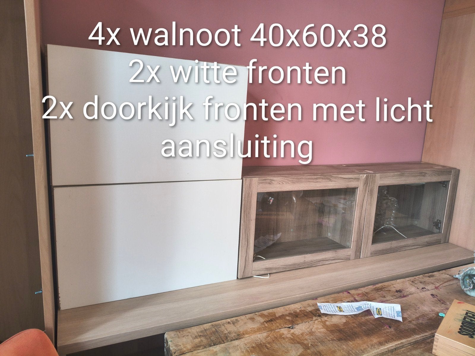 Diverse Bestå kasten en fronten - Eiken, Walnoot, Wit, Huis en Inrichting, Kasten | Overige, Ophalen, Gebruikt