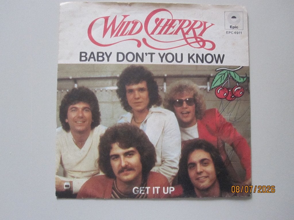WILD CHERRY - baby don't you know - vinyl 7", Cd's en Dvd's, Gebruikt, 7 inch, Ophalen of Verzenden, Overige typen