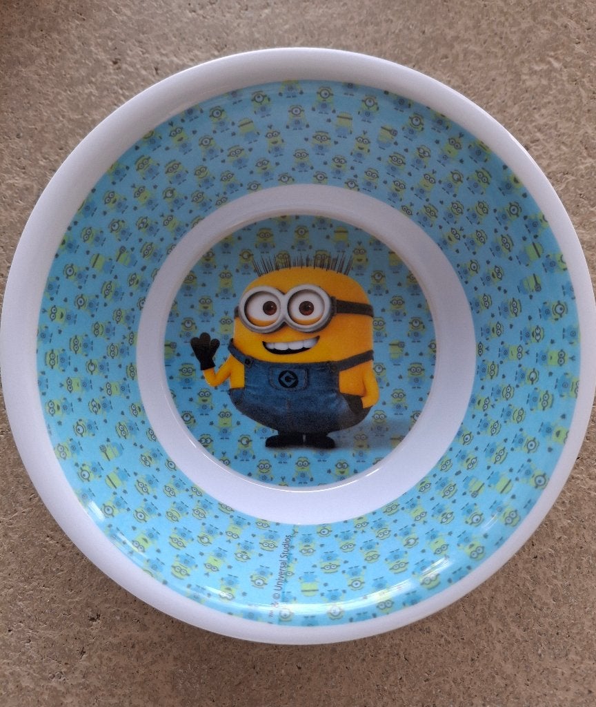 Melamine Ontbijtkom: Minnions, Overige materialen, Gebruikt, Ophalen of Verzenden, Kom(men)