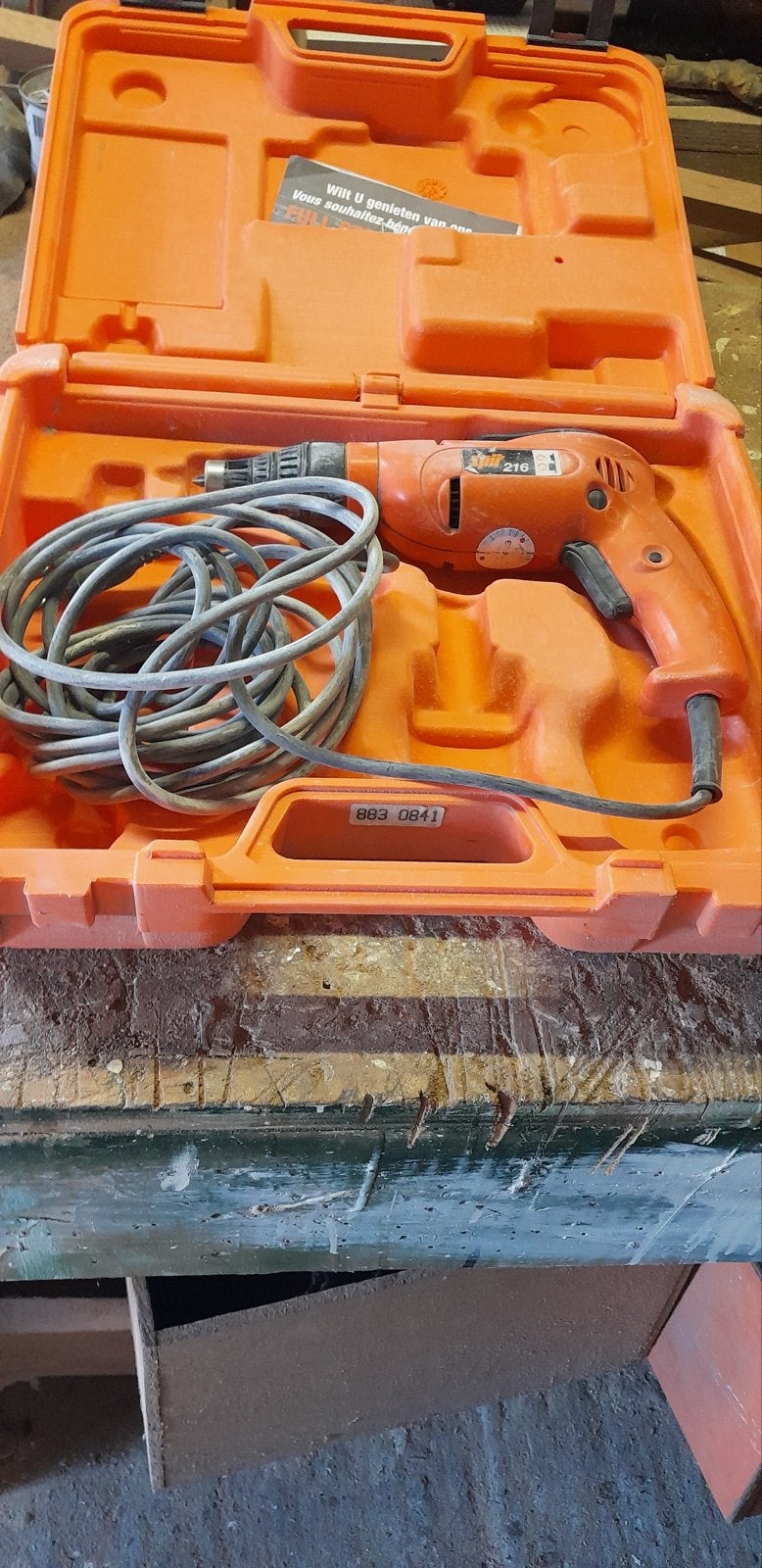 Schroefmachine gipsplaat spt216, Ophalen, Gebruikt