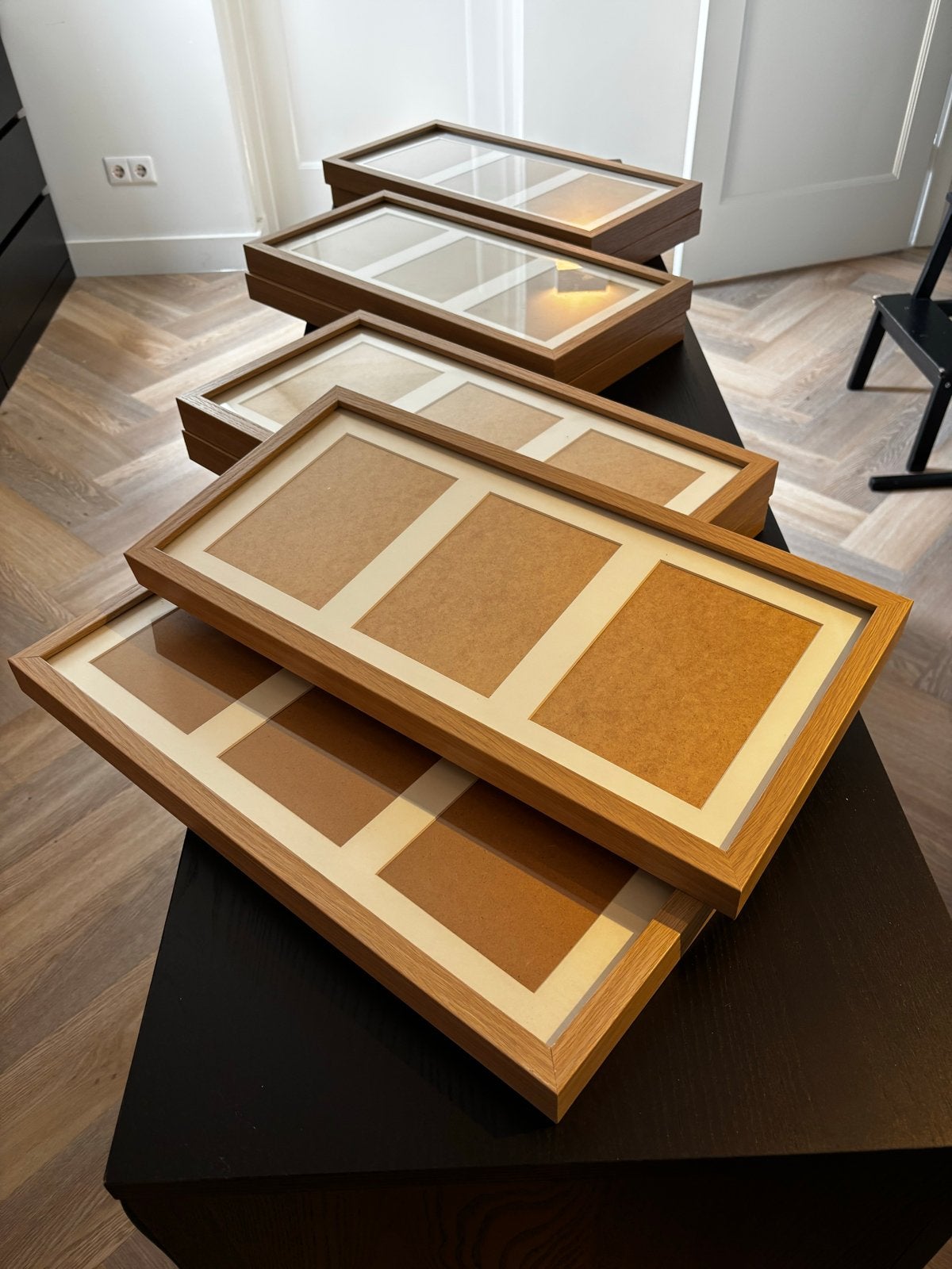 8x IKEA Ribba Lijsten met Passe-Partout (uit assortiment), Ophalen, Gebruikt, Minder dan 50 cm, 50 tot 75 cm