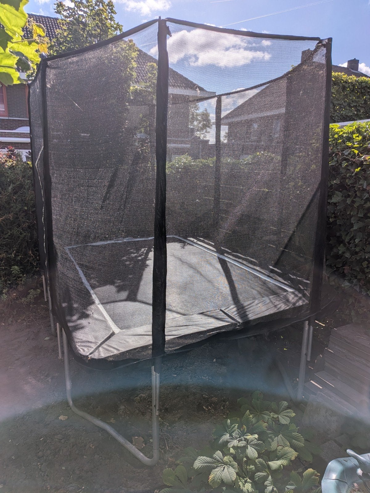 Salta Trampoline rechthoekig 2x3 meter met veiligheidsnet, Ophalen, Gebruikt