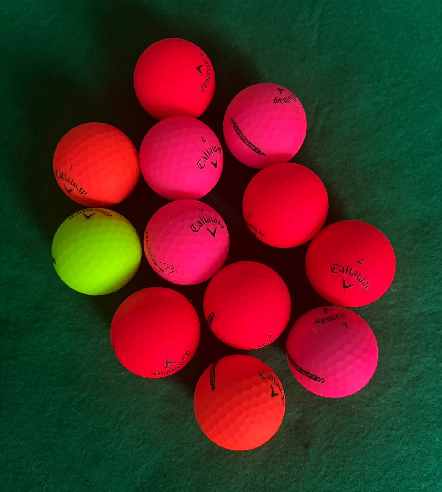 CALLAWAY SUPERSOFT GEKLEURD 30 stuks, Ophalen of Verzenden, Zo goed als nieuw, Bal(len), Callaway