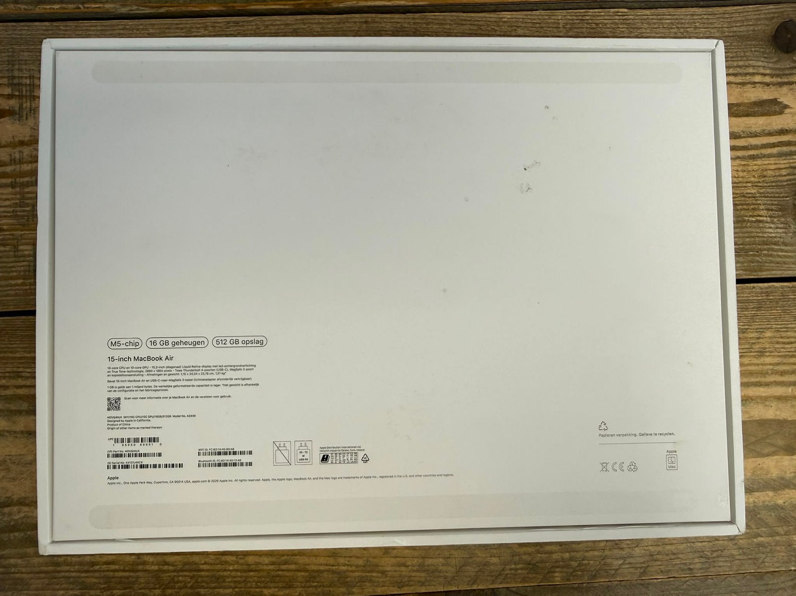 Foto 3 van MacBook Air 15-inch 512 GB met Apple garantie cyclus 33^
