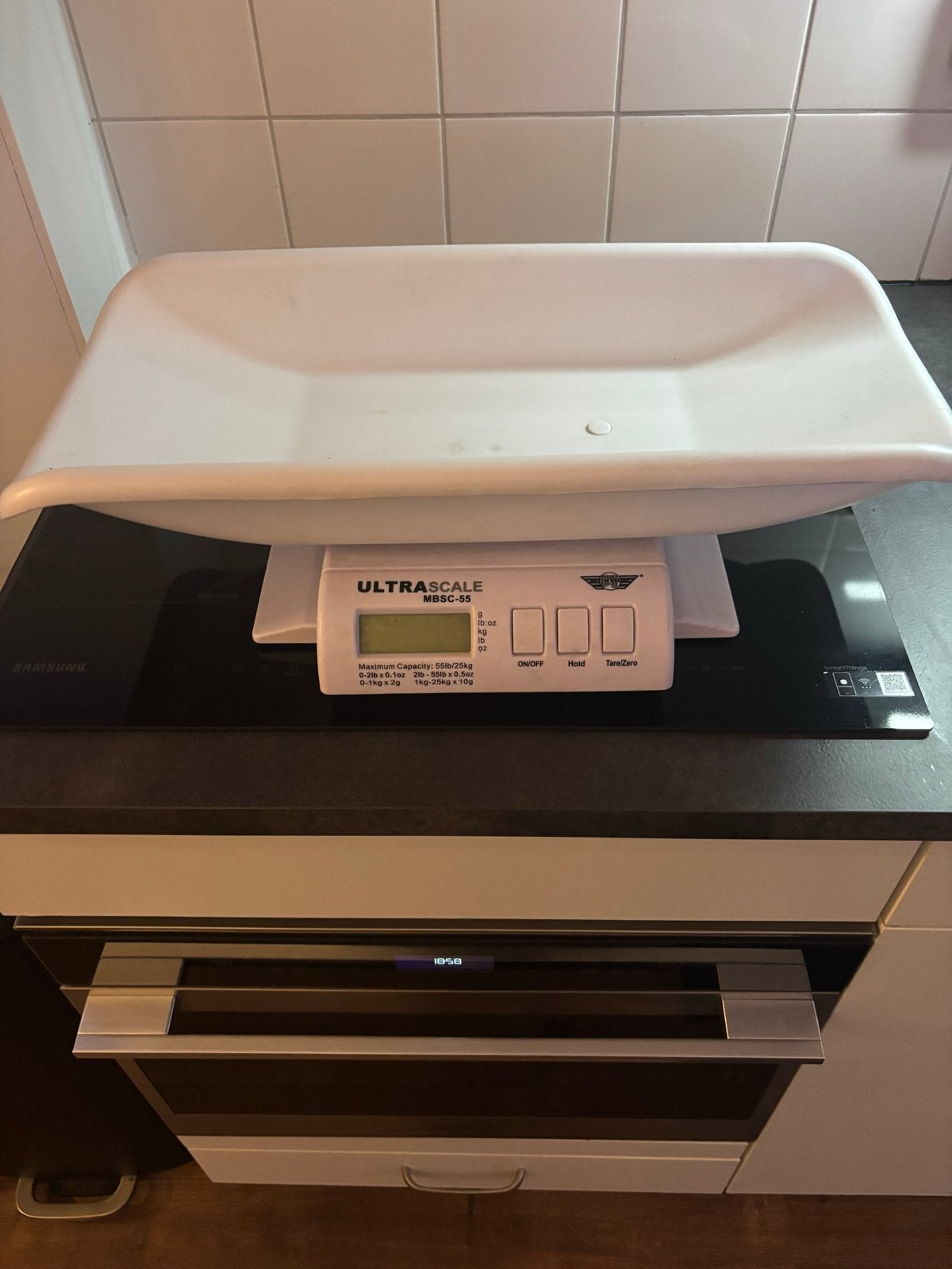 Ultrascale MBSC-55 Babyweegschaal - Nauwkeurig en Betrouwbaa, Ophalen, Zo goed als nieuw