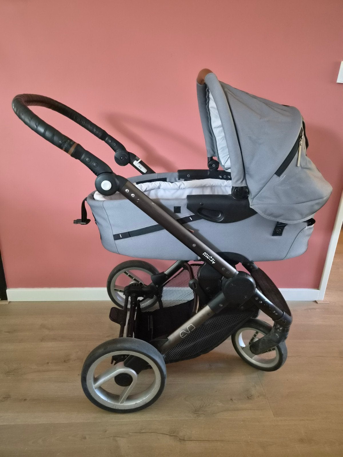 Mutsy Evo kinderwagen complete set, Ophalen, Gebruikt, Combiwagen, Met autostoeltje