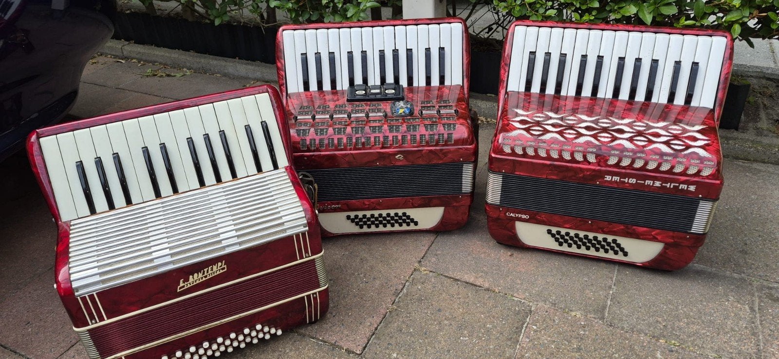 3 kleine accordeons, Muziek en Instrumenten, Accordeons, Ophalen, Gebruikt, 32-bas, Overige merken