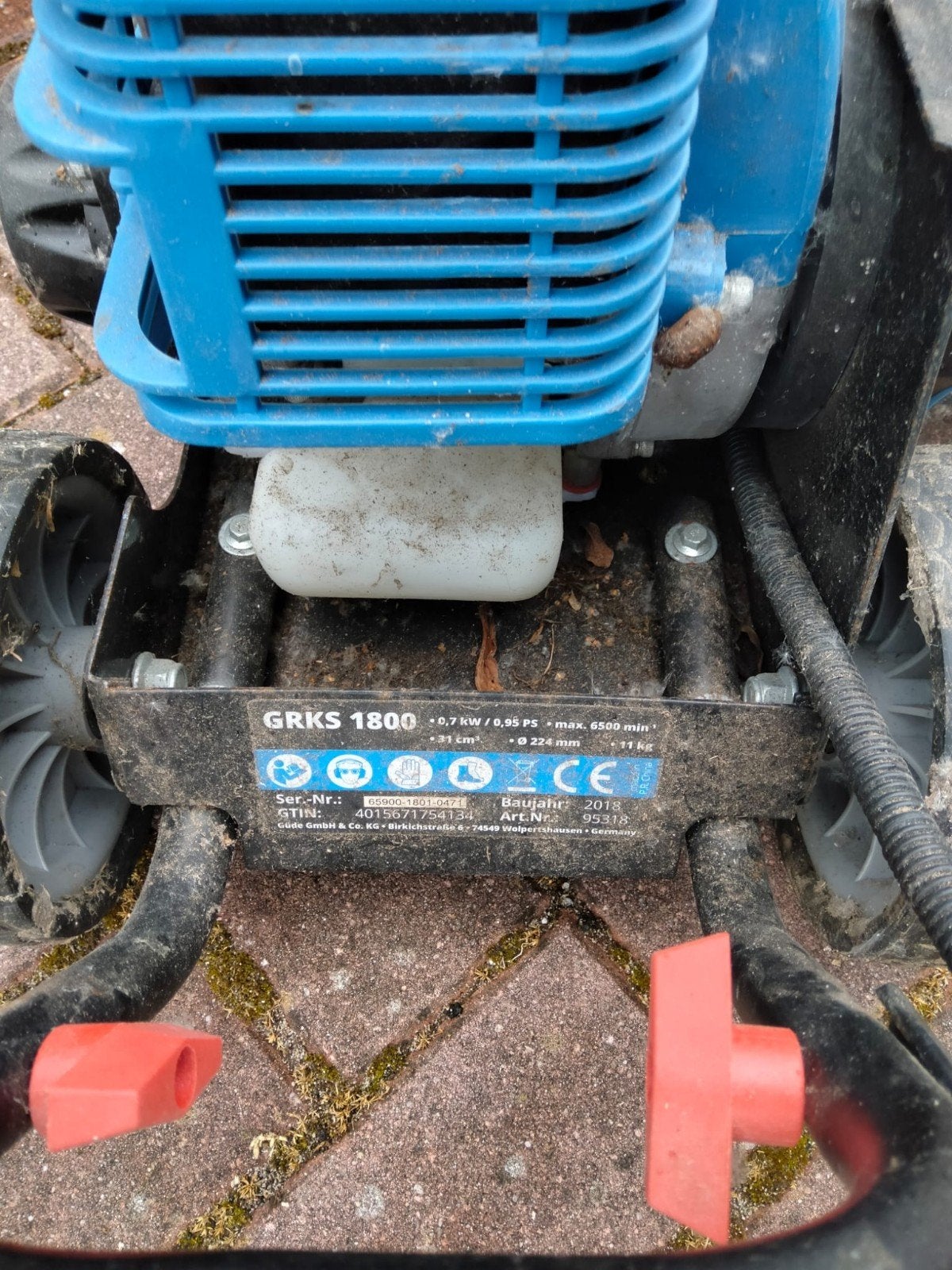 Kantensnijder GRKS 1800 - Benzine, Ophalen, Cirkelmaaier, Gebruikt, GRKS