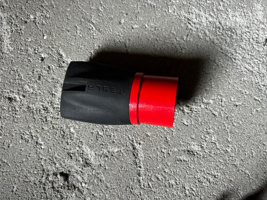 Tesla rode CEE 16A 5-polige adapter (krachtstroom / 3-fase), Ophalen of Verzenden, Zo goed als nieuw, Laadkabel