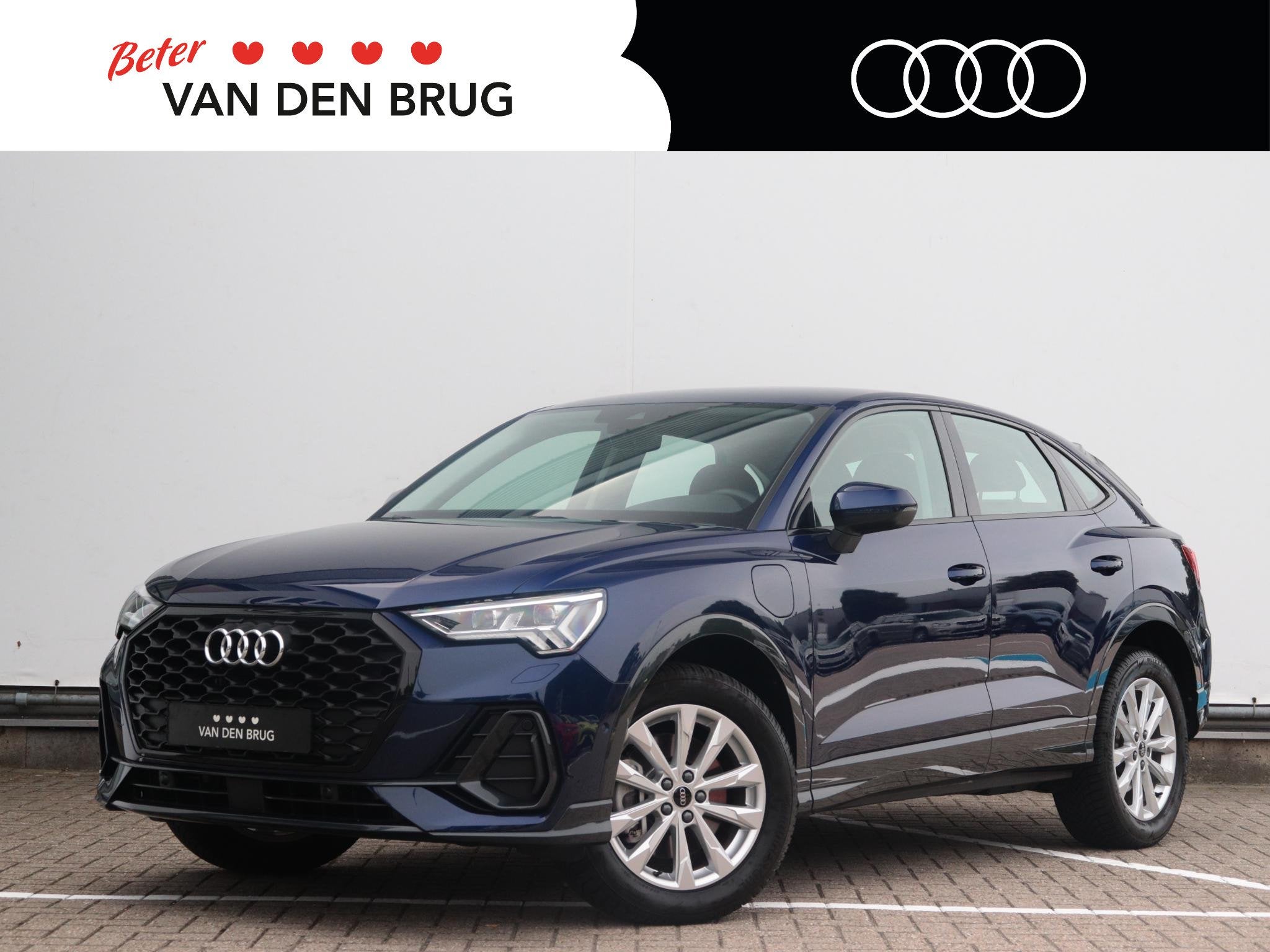 Audi Q3 Sportback 45 TFSI e S Edition | SOH 94.2 % | Adaptie, Auto's, Gebruikt, 150 pk, Blauw, Leder en Stof