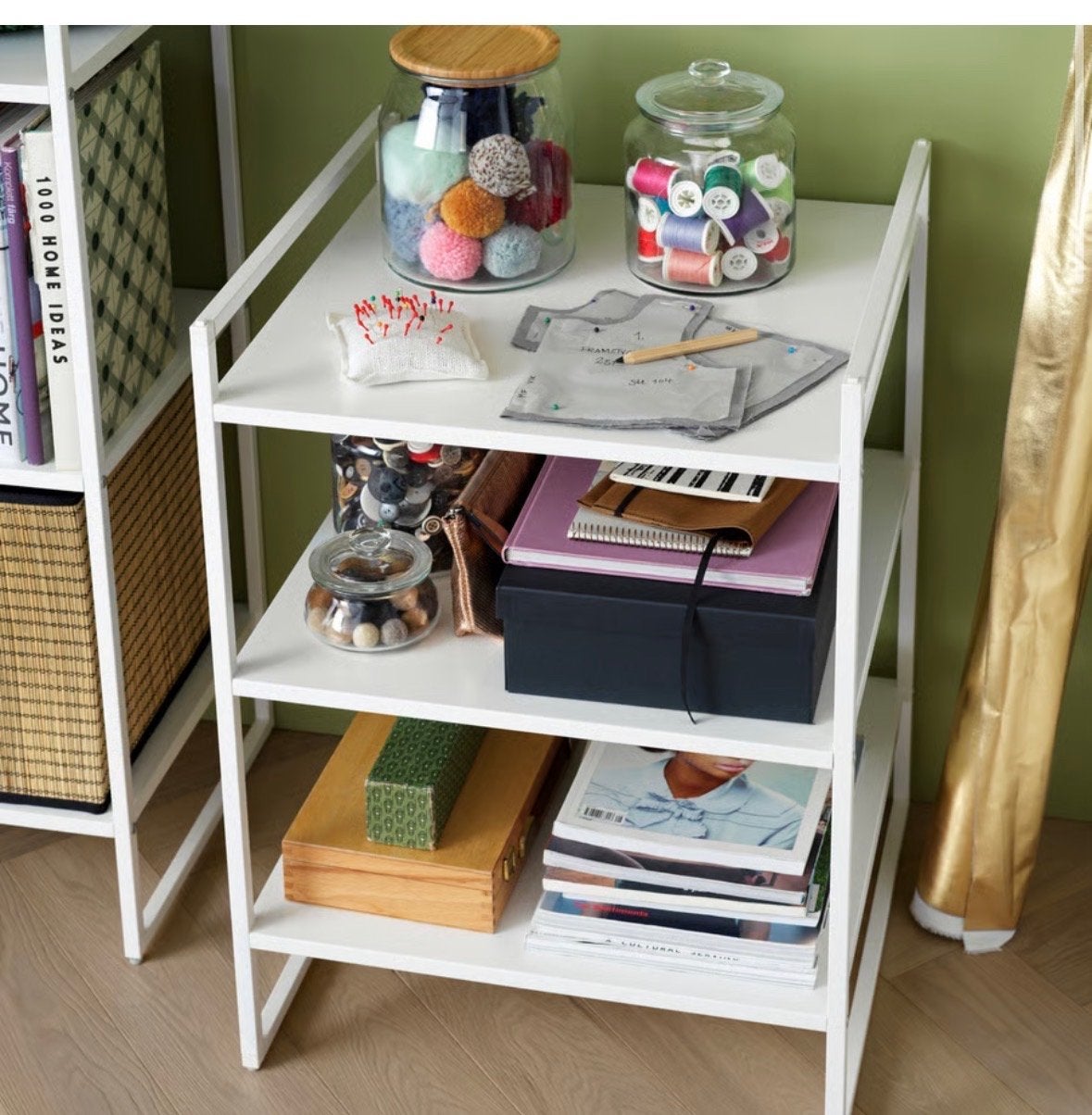 IKEA JONAXEL Stellingkast wit 50x51x70 cm (2 stuks), Ophalen, Gebruikt