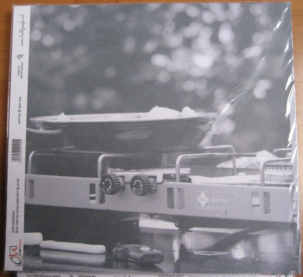 Scrapbook vel papier blad thema: Camping., Hobby en Vrije tijd, Scrapbooking, Ophalen of Verzenden, Nieuw, Papier of Karton, Overige merken