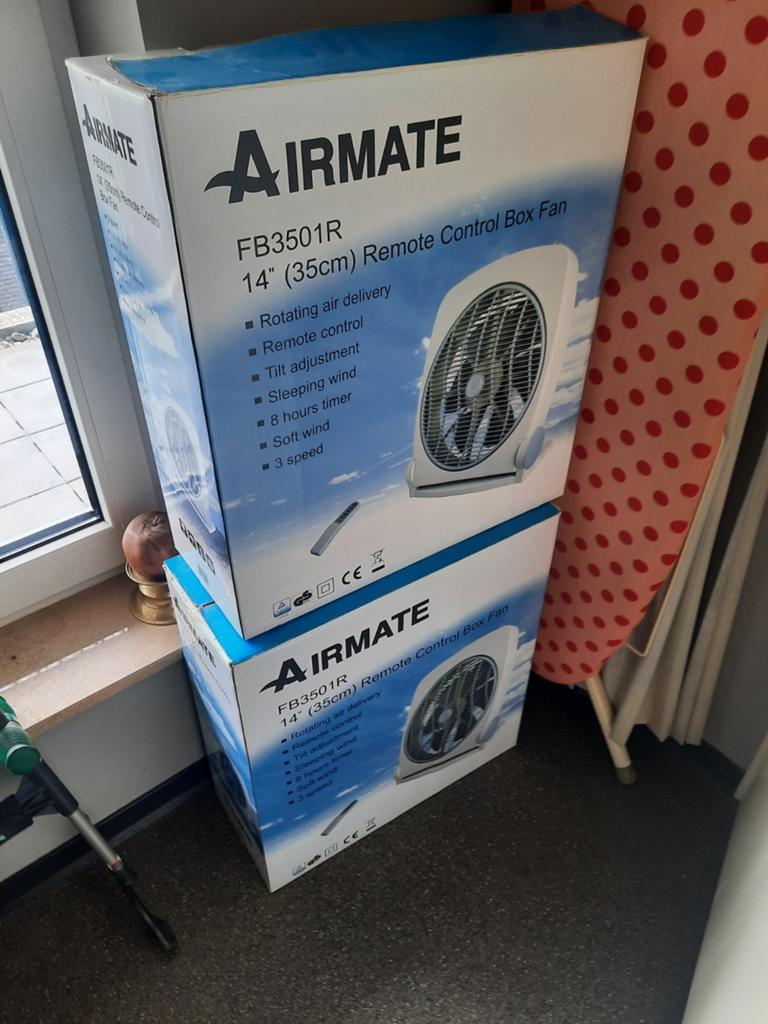 Airmate FB3501R Box Ventilator met Afstandsbediening, Witgoed en Apparatuur, Ventilatoren, Ophalen