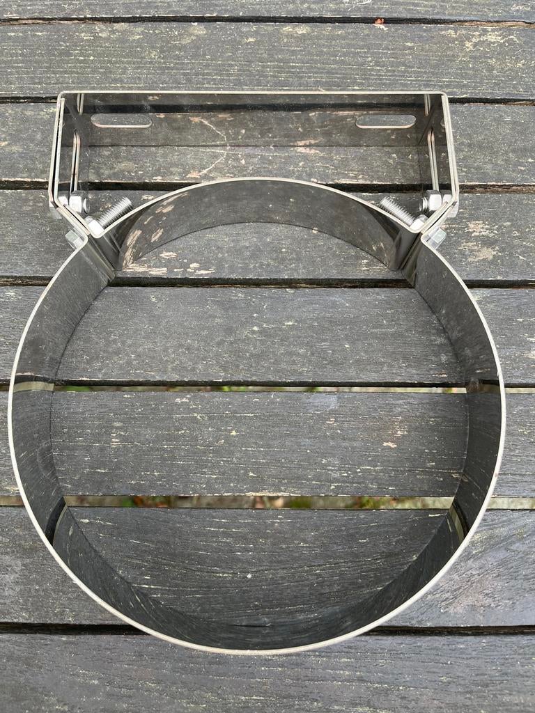 RVS wandsteun voor kachelpijp 150/200 mm, Ophalen, Nieuw, Vrijstaande haard, Overige soorten