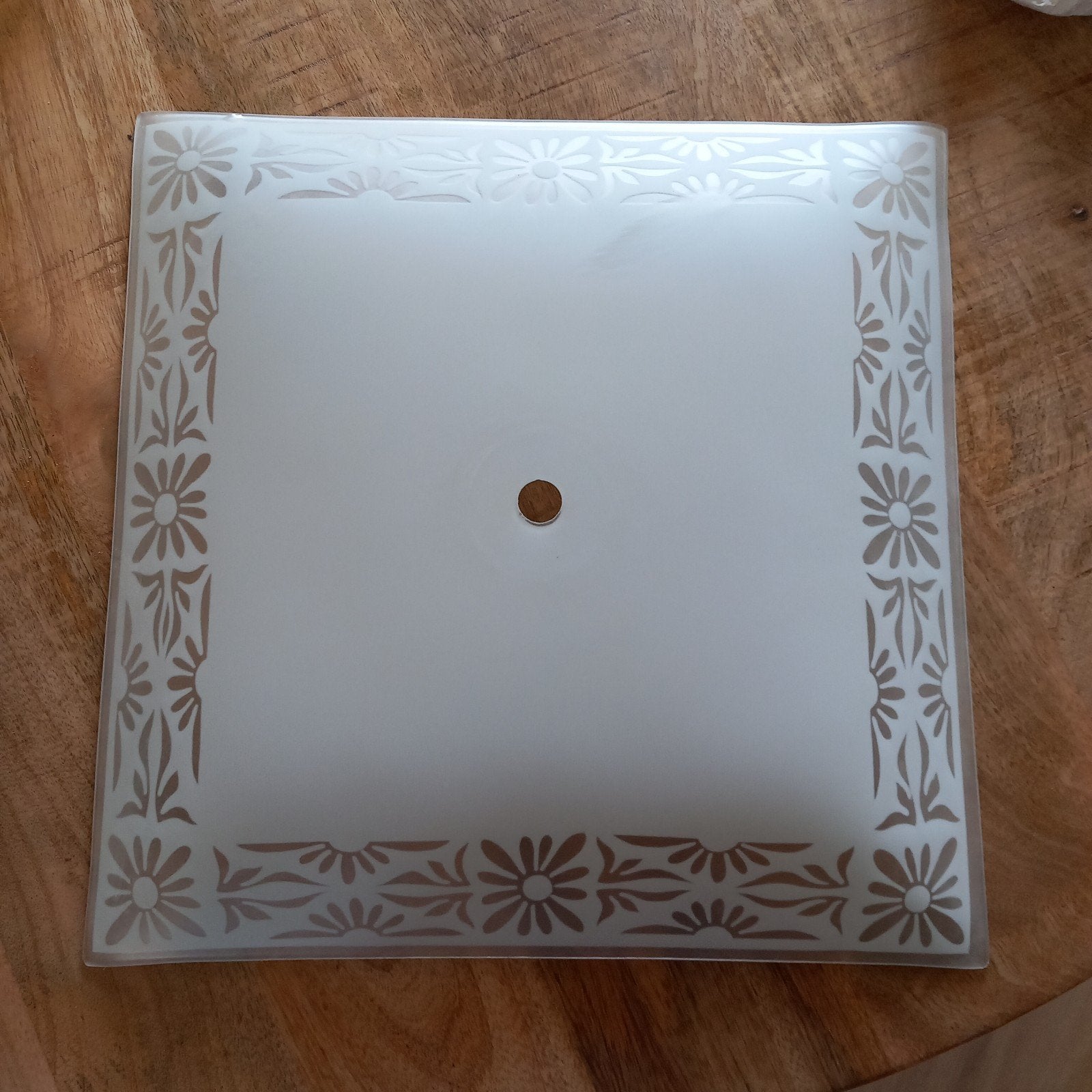 Vitage plafond lamp, Ophalen, Gebruikt, Vintage, Glas