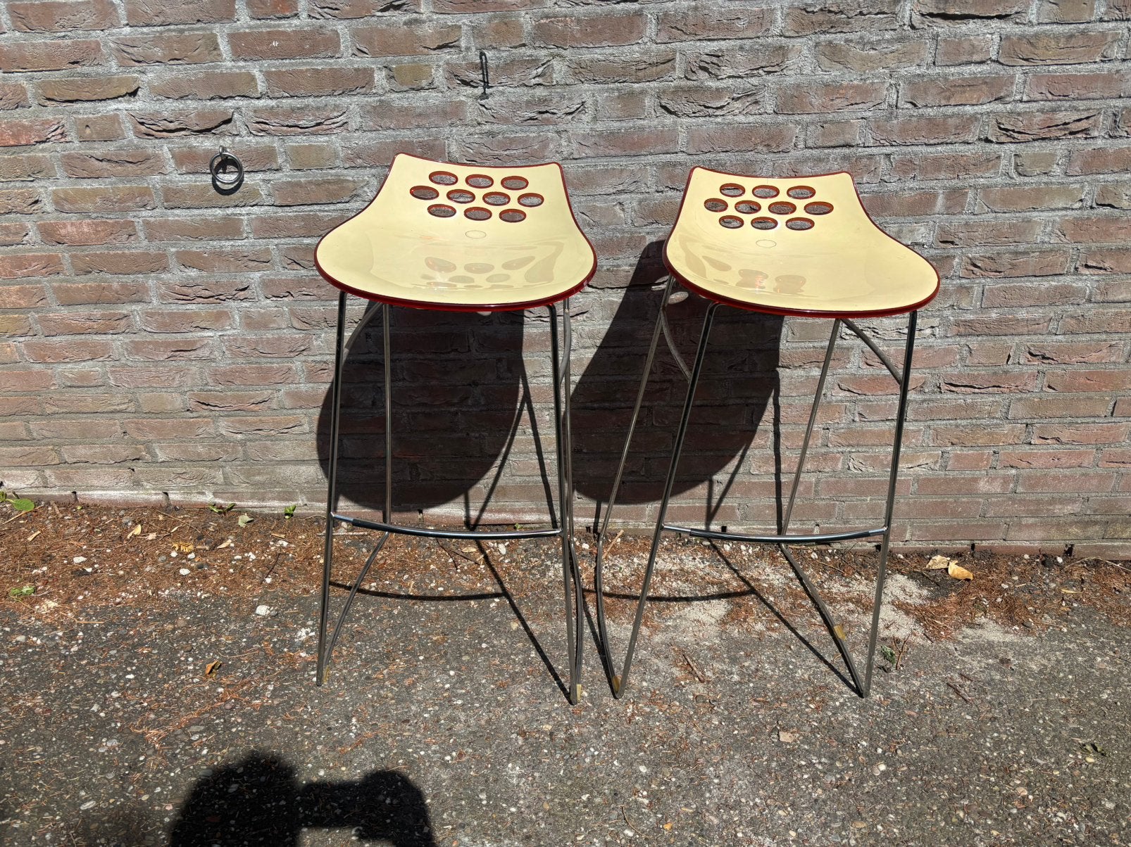 Calligaris JAM barkrukken set van 2, Ophalen, Kunststof, Gebruikt, 60 tot 90 cm
