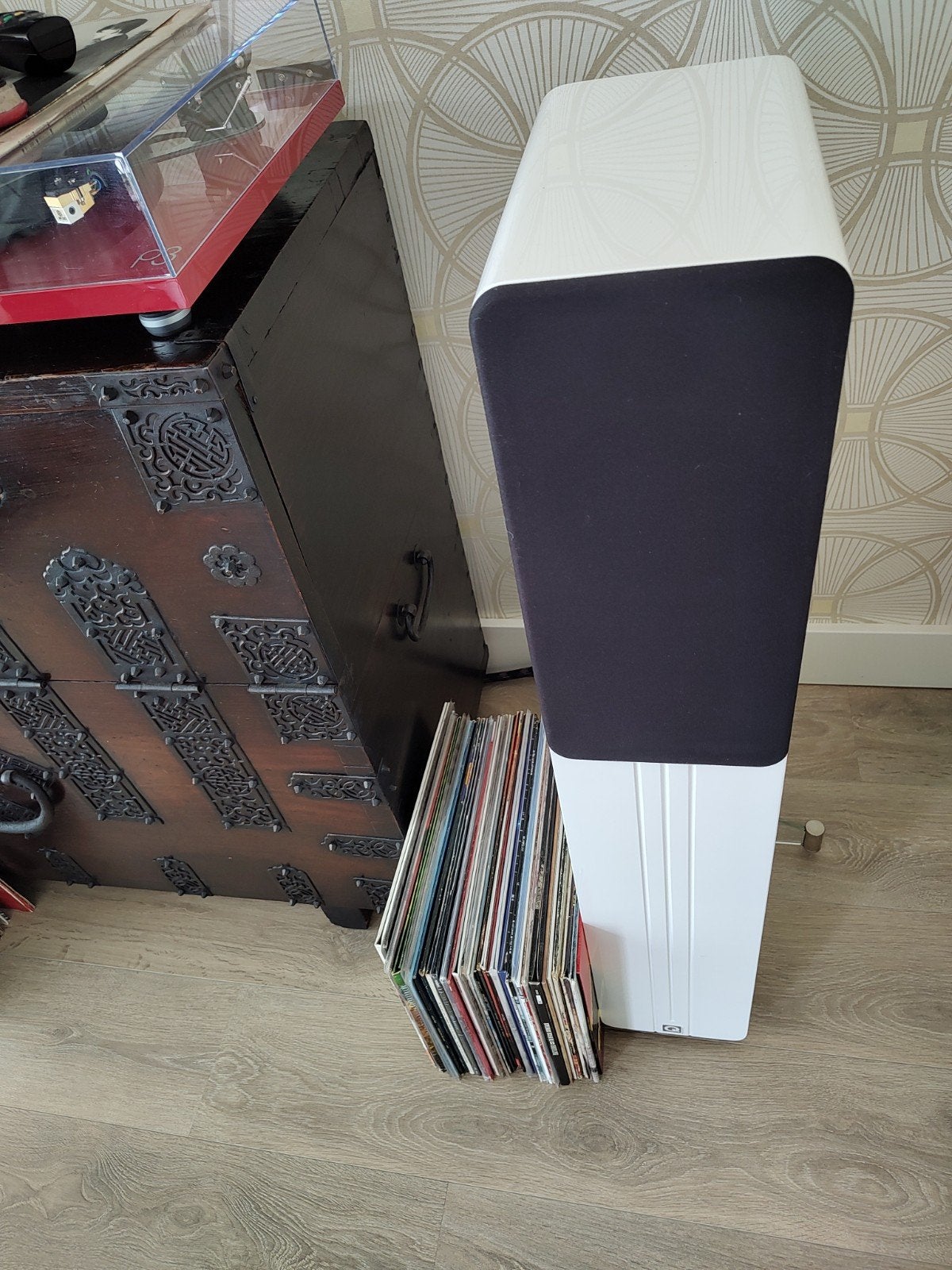 Q Acoustics concept 40 Vloerstaande Luidspreker Wit, Vloerstaande luidspreker, Inclusief kabels, Zo goed als nieuw, Ophalen
