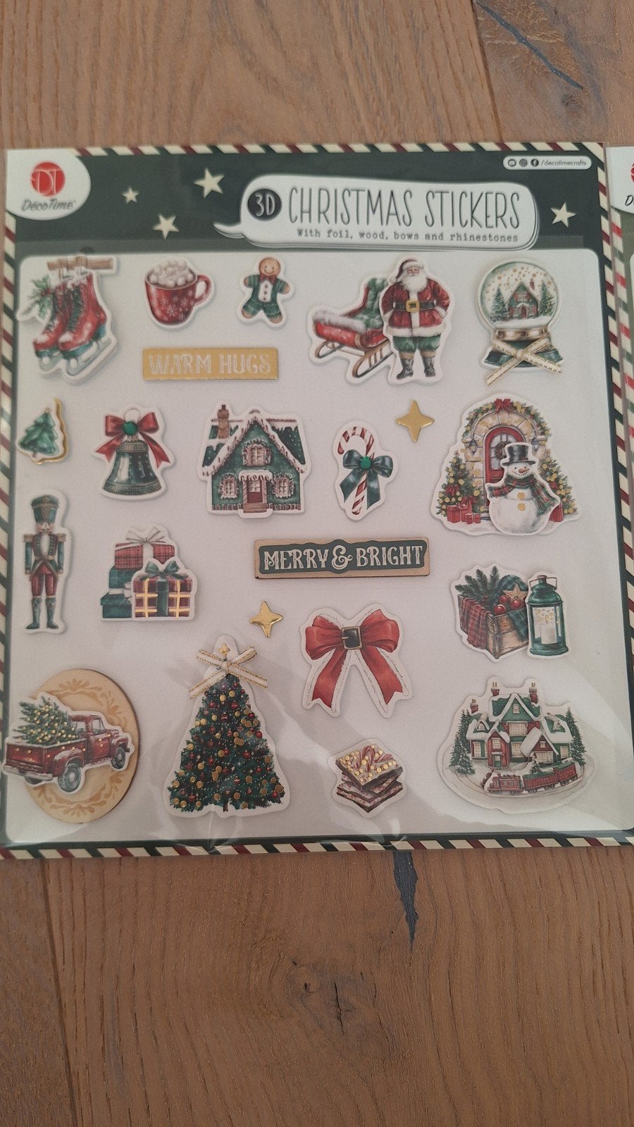 Nieuwe 3D Kerststickers - Diverse ontwerpen, Ophalen of Verzenden, Nieuw