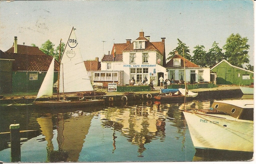 Hotel Café Restaurant 't Schippershuis Terhorne, Ophalen of Verzenden, 1960 tot 1980, Gelopen, Friesland