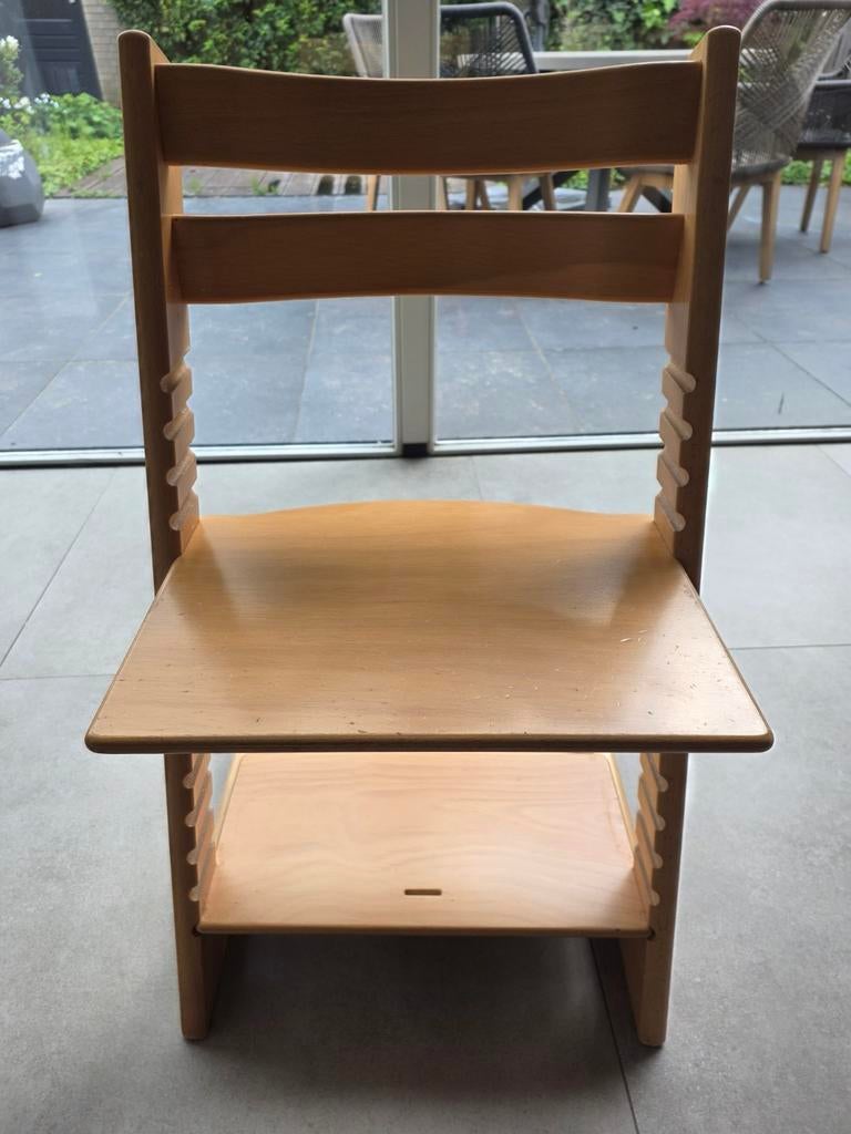 Stokke Tripp Trapp meegroeistoel - Natuurlijk hout - eiken, Kinderen en Baby's, Kinderstoelen, Ophalen, Gebruikt, Meegroeistoel