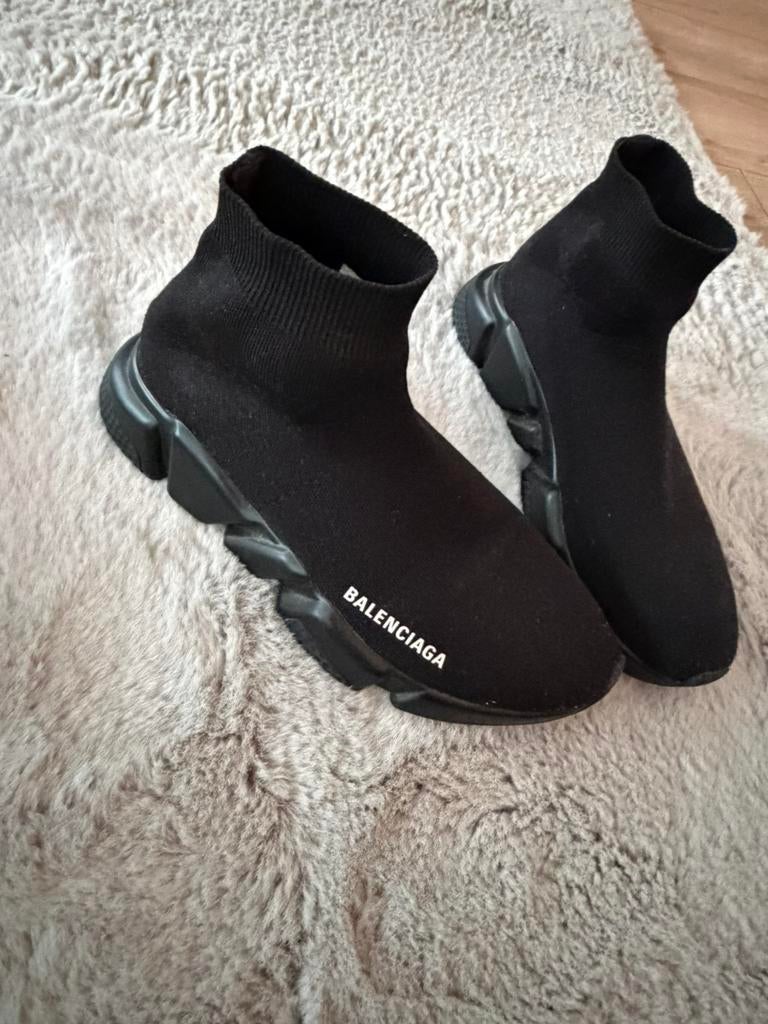 Balenciaga speed sneakers met logo, Ophalen, Zwart, Sneakers of Gympen, Zo goed als nieuw