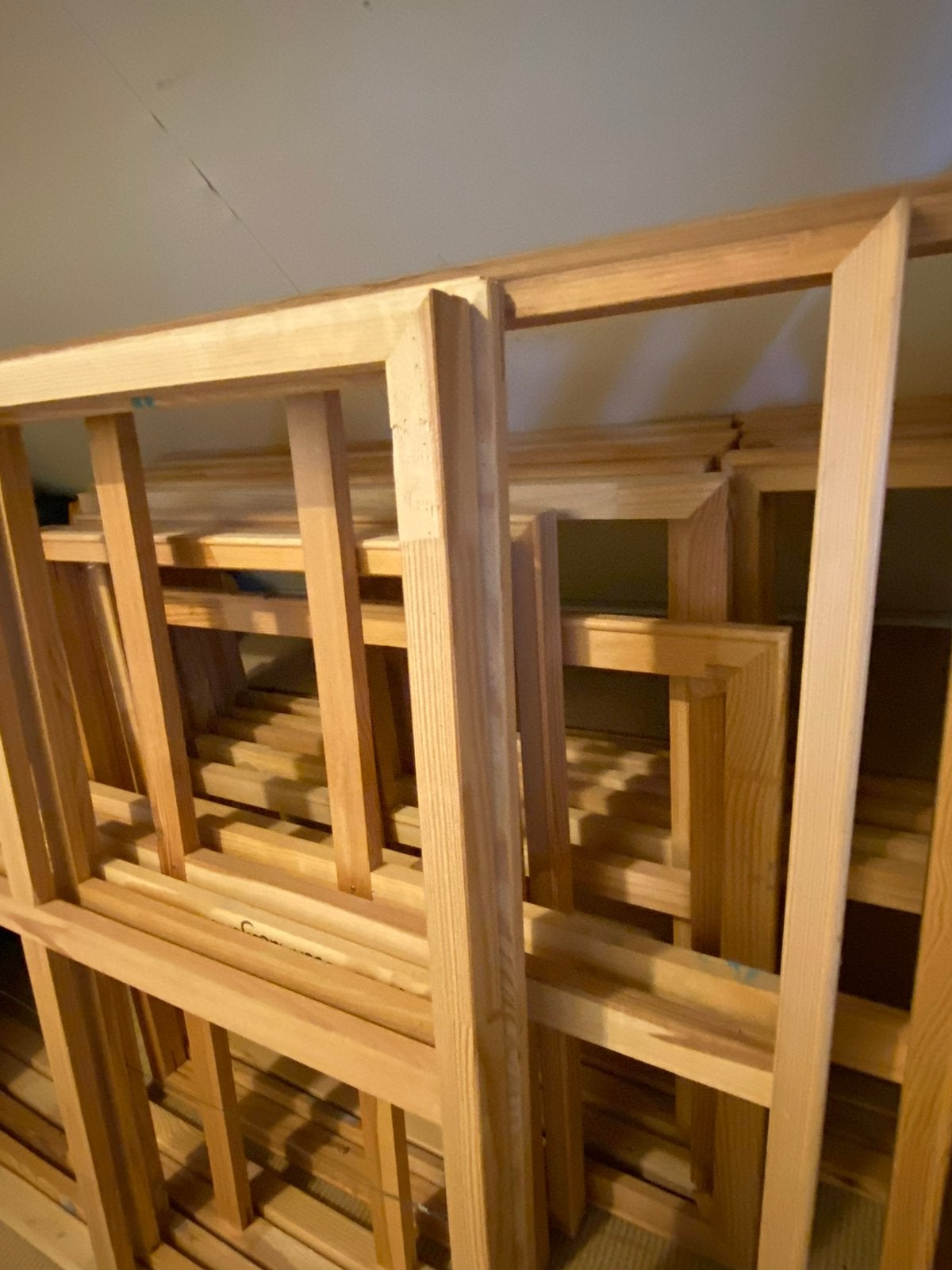 Spielatten frames en baklijsten voor schilderijen, Ophalen, Zo goed als nieuw