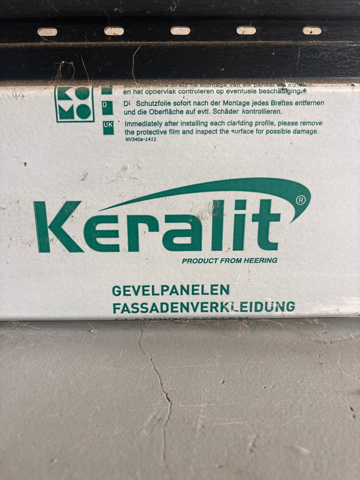 4 meter Keralit gevelpanelen grachtengroen, Doe-het-zelf en Verbouw, Platen en Panelen, Ophalen of Verzenden, Nieuw, Overige materialen