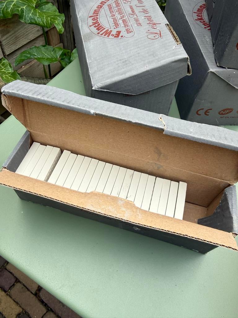 Winckelmans Superblanc tegels 5x5 cm - Nieuwstaat, Doe-het-zelf en Verbouw, Tegels, Keramiek, Nieuw, Ophalen of Verzenden, Minder dan 20 cm