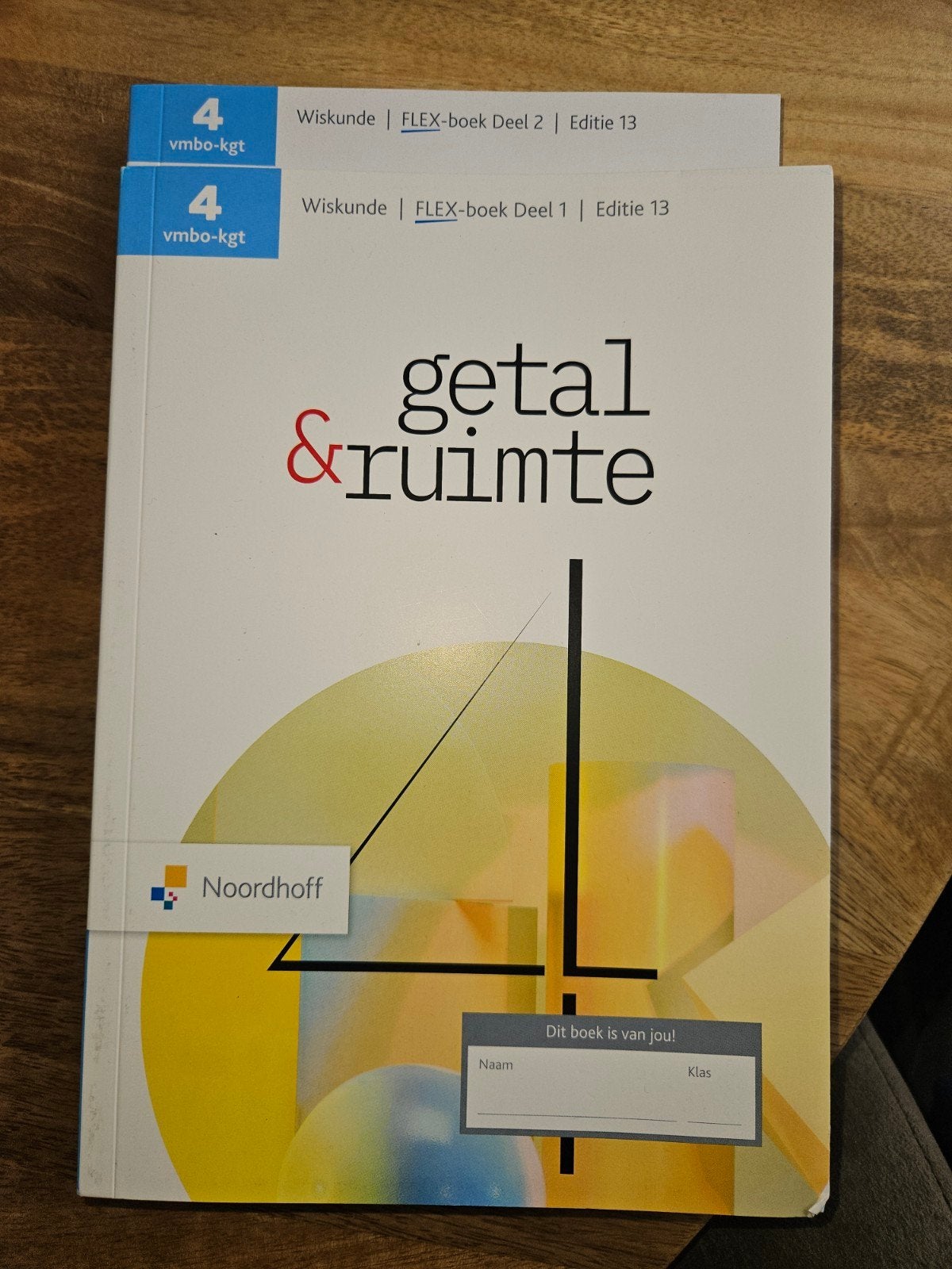 Wiskunde Getal & Ruimte FLEX-boek VMBO-KGT Deel 1 & 2, Boeken, Ophalen of Verzenden, Gelezen, VMBO, Wiskunde A