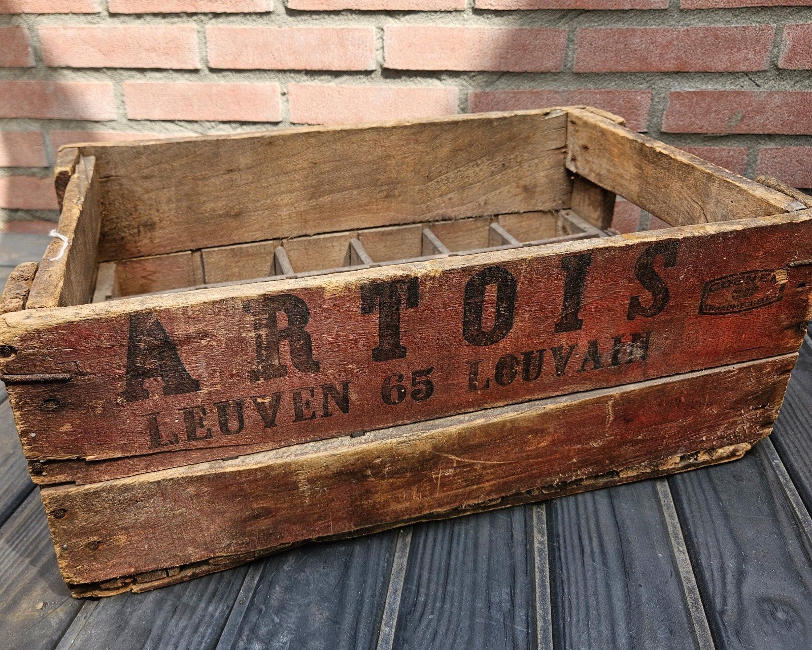 Houten stella artois kratje, Ophalen, Minder dan 50 cm