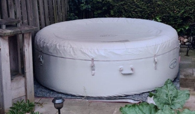 Lay z spa opblaasbare jacuzzi, Tuin en Terras, Ophalen, Gebruikt, Opblaasbaar