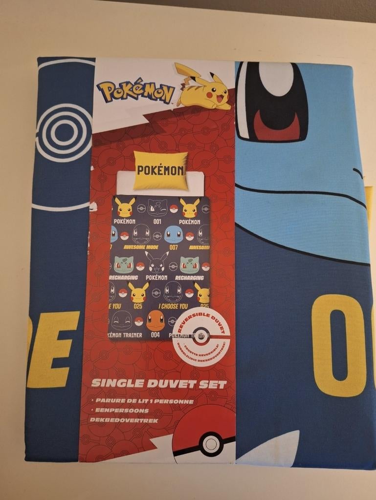 Pokémon dekbedovertrek, Ophalen of Verzenden, Nieuw, Jongetje of Meisje, Dekbedovertrek
