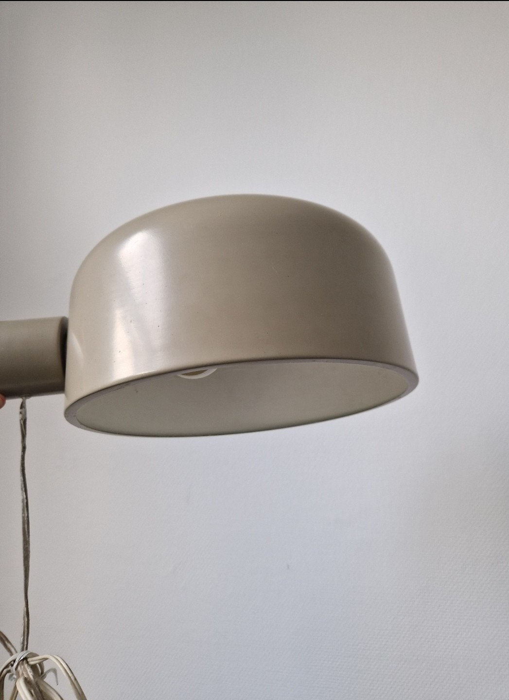 Vintage grote Joe Colombo Coupe wandlamp 33cm, Ophalen of Verzenden, Zo goed als nieuw