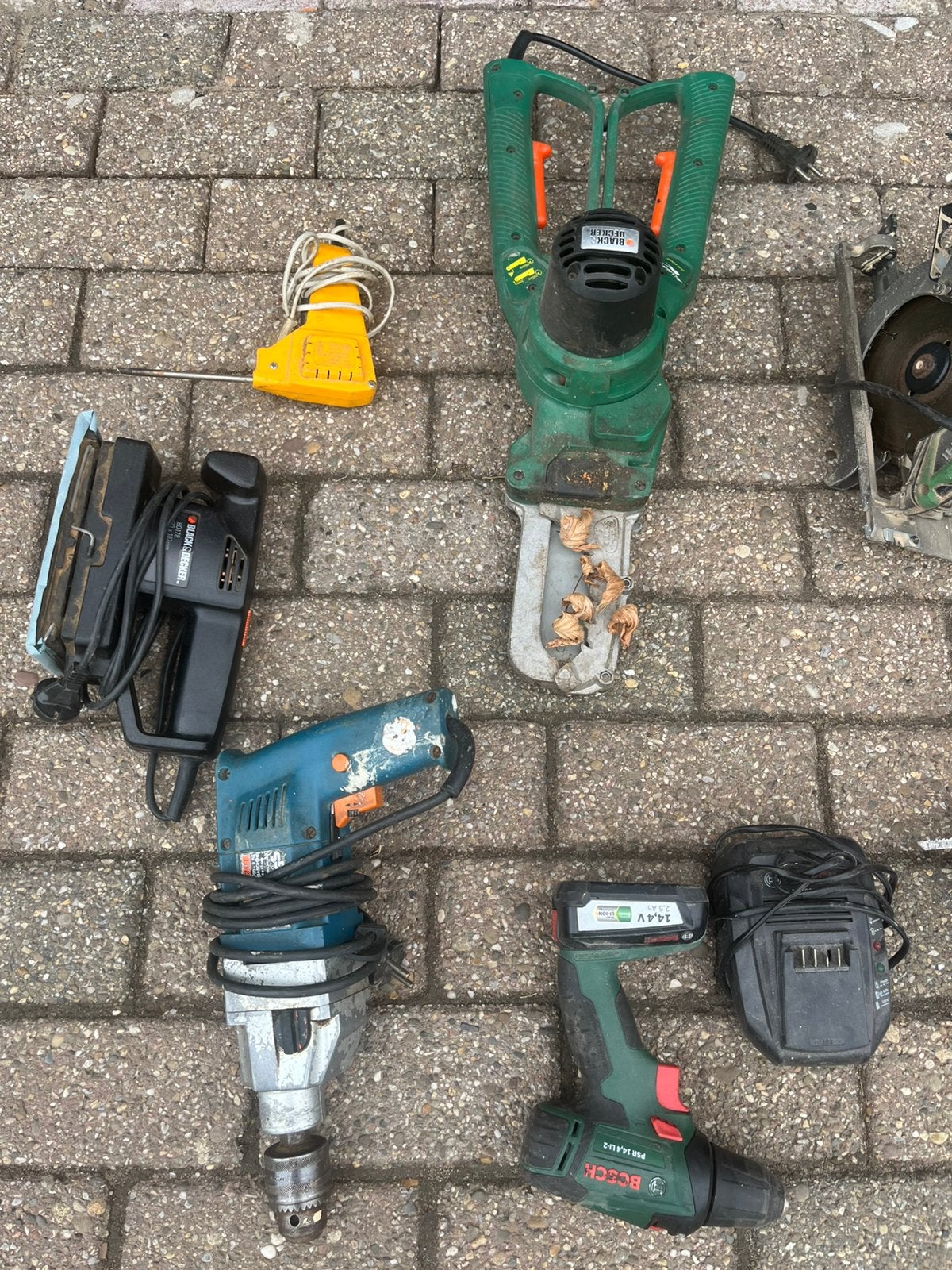 Diverse gereedschap electrische en hand gereedschap, Ophalen, Gebruikt