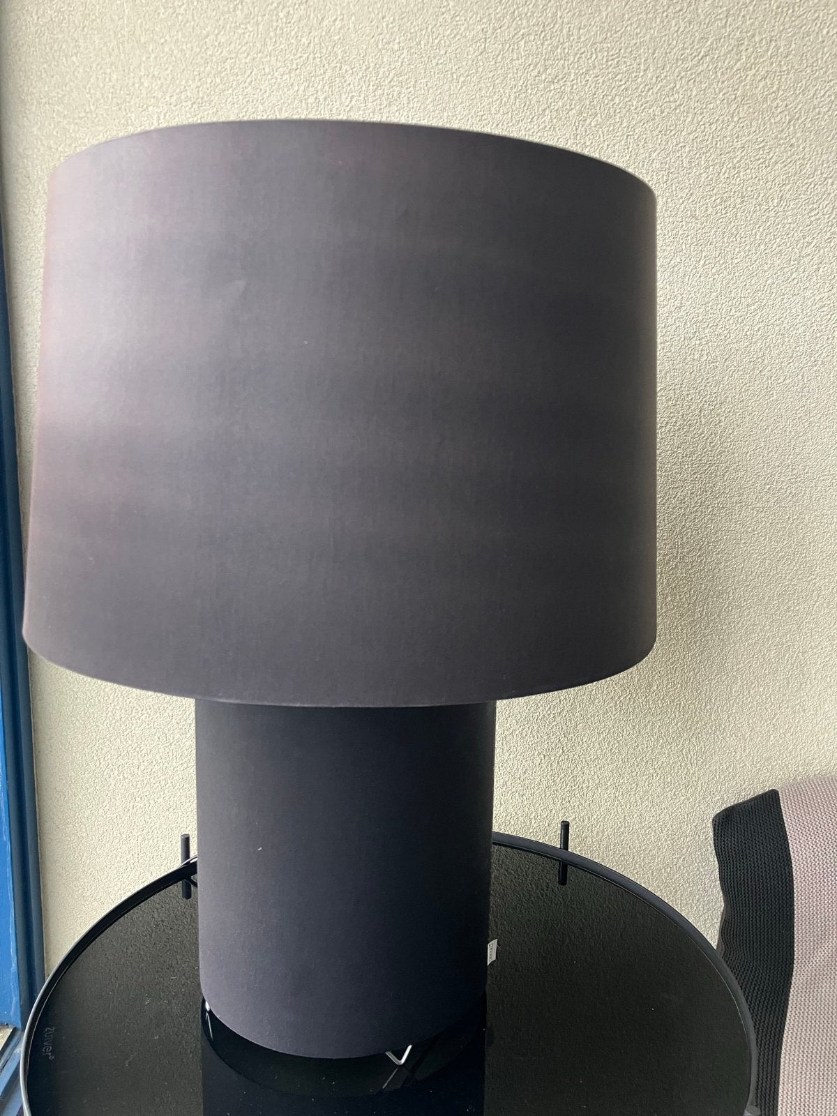 Moooi (Marcel Wanders) zwarte tafellamp met stoffen kap, Huis en Inrichting, Ophalen, Overige merken, Gebruikt, Zwart