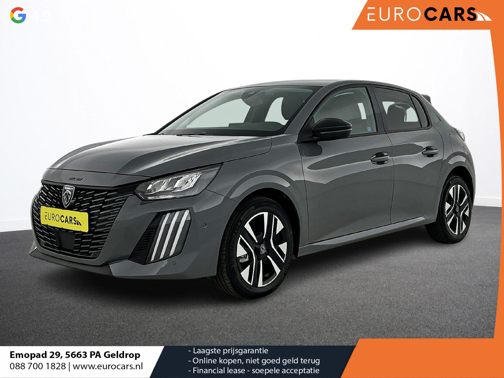Peugeot 208 1.2 Hybrid 100PK Automaat Allure Navigatie Apple, Auto's, Peugeot, 1195 kg, Gebruikt, 1199 cc, Leder en Stof