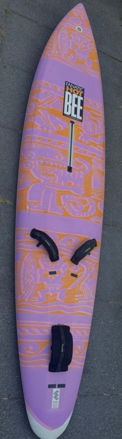 Fanatic Hot Bee Surfplank - Vintage Windsurfboard, Watersport en Boten, Windsurfen, 250 tot 300 cm, Gebruikt, Fanatic, Ophalen of Verzenden