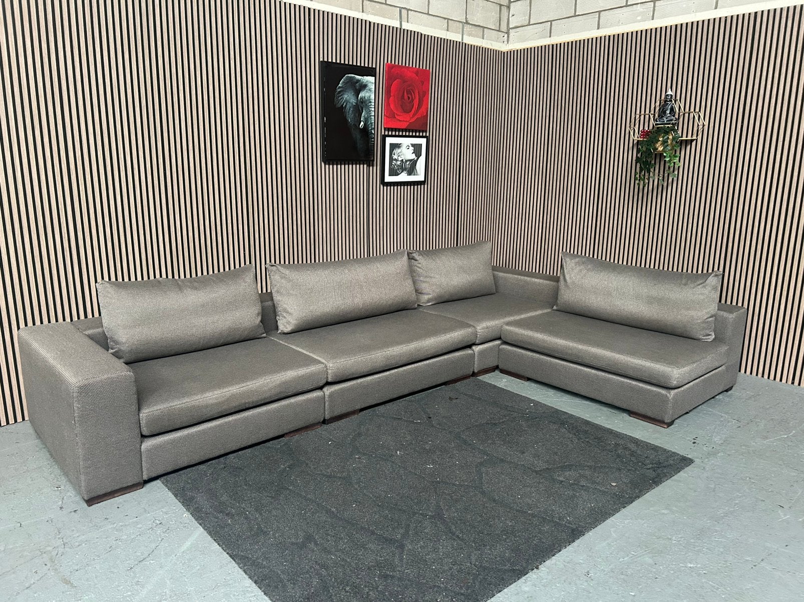 GRATIS LEVERING Macazz Valencia Hoekbank 398X235 GEREINIGD
