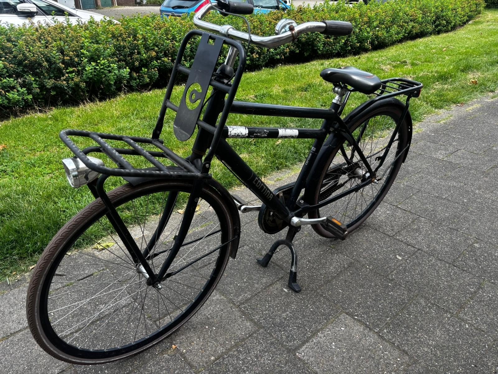 Cortina u4 jongensfiets 50 inch, Fietsen en Brommers, Fietsen | Jongens, Terugtraprem, Gebruikt, Cortina U4 transportfiets, Versnellingen