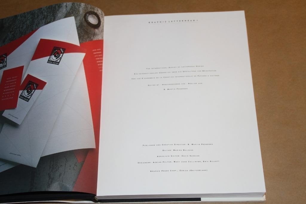 Graphis Letterhead 1 — Internationaal Briefpapierontwerp, Ophalen of Verzenden, Gelezen, Fotografen